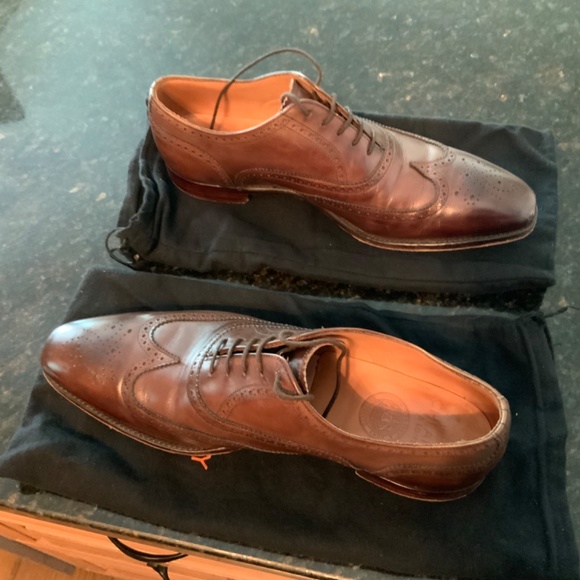 Cheaney Edinburgh Wingcap Oxford Brogue in Mocha Calf Leather